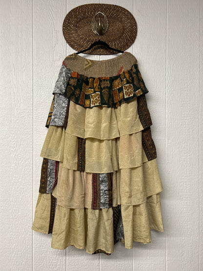 Rasgulla Sari Venus Ruffle Maxi 1125 072