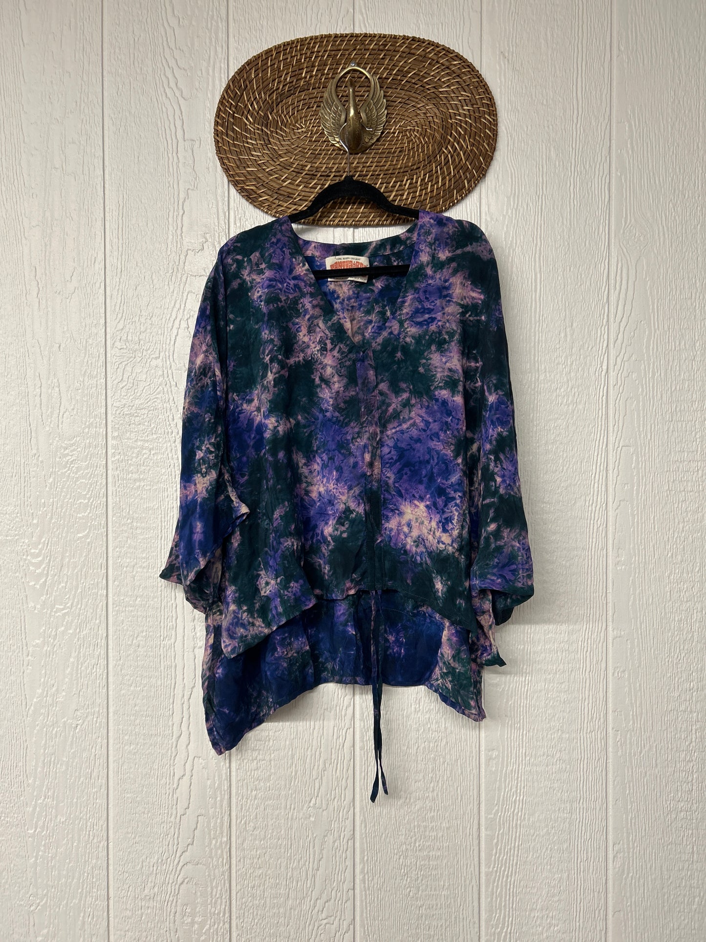 Crepe Sari Hi Lo Butterfly Top 0726 230