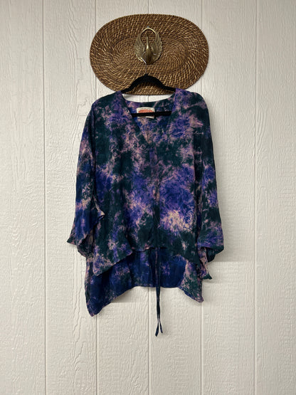 Crepe Sari Hi Lo Butterfly Top 0726 230