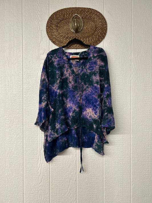 Crepe Sari Hi Lo Butterfly Top 0726 230