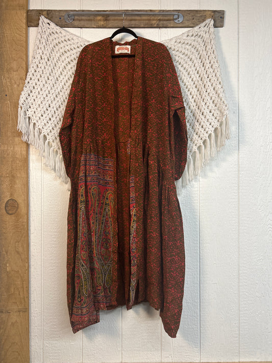 Crepe Sari Evermore Kimono 0326 196