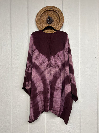 RETAIL Aura Edit Crepe Sari Gaia Split Tunic 0726 004
