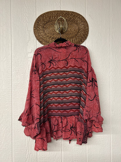 Crepe Sari Wild Rose Top 1225 186