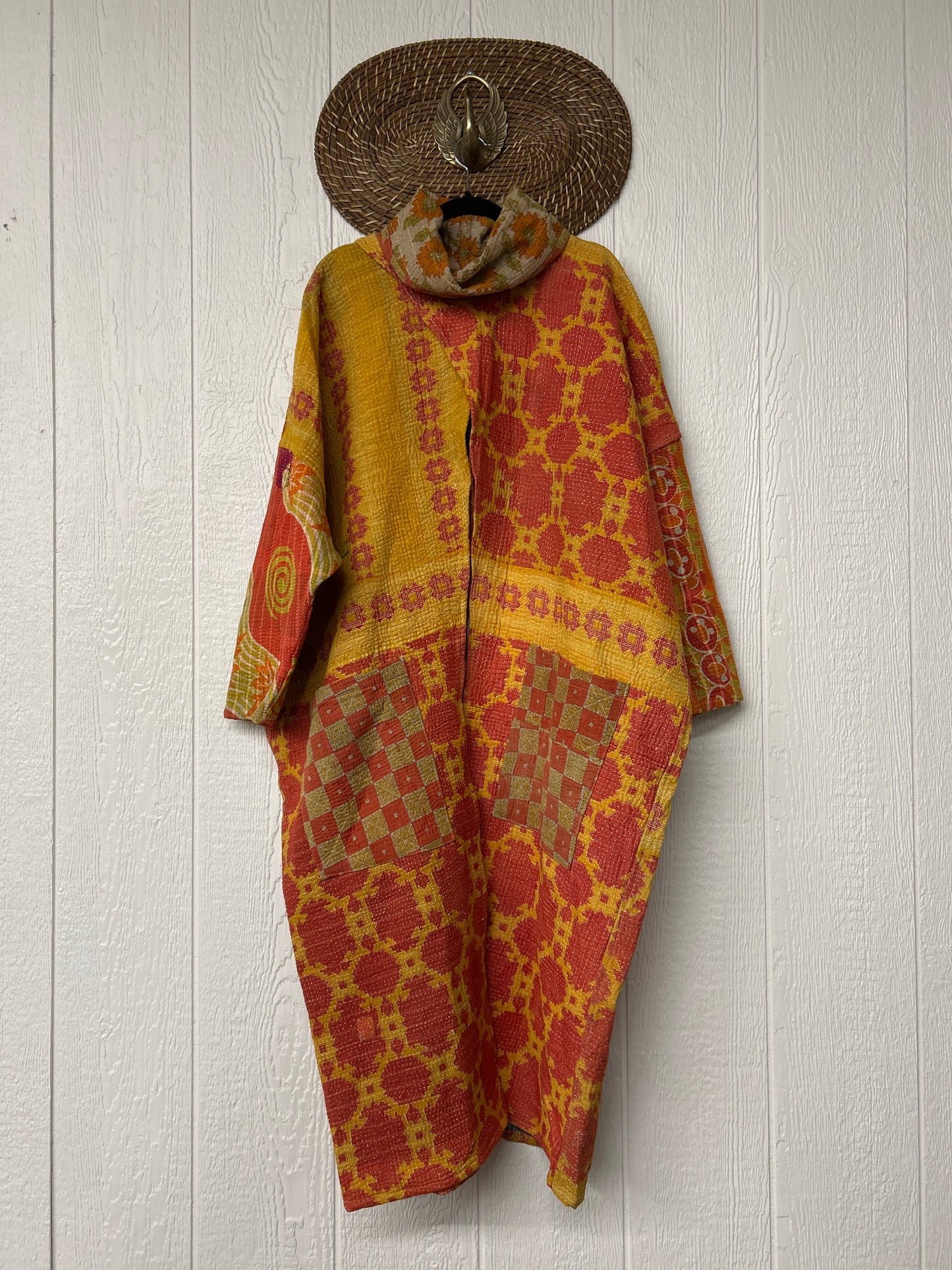 Fine Kantha Cowl Split Pullover 1225 073