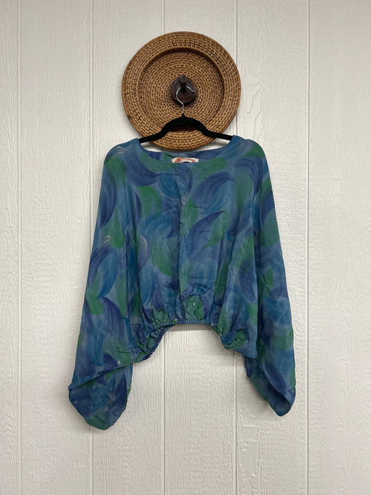 Crepe Sari Luna Crop Top 0126 059