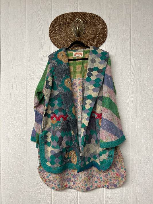 Fine Kantha Drifter Coat 1026 167