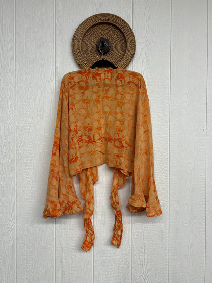 RETAIL Crepe Sari Zeppelin Crop Shrug 0426 225