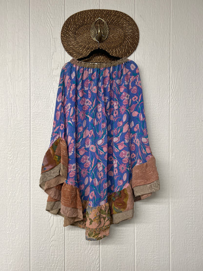 Crepe Wild Rose Skirt 1025 087