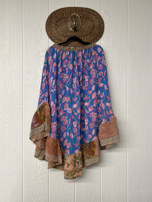 Crepe Wild Rose Skirt 1025 087