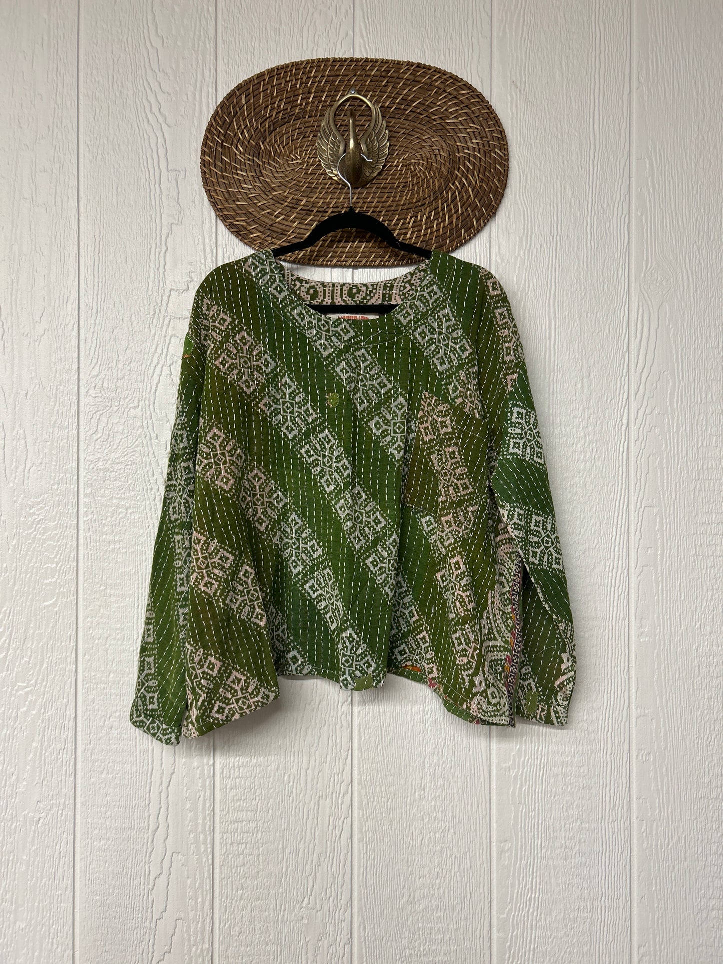 Pareo Kantha Wanderer Pocket Crop Top 0226 119