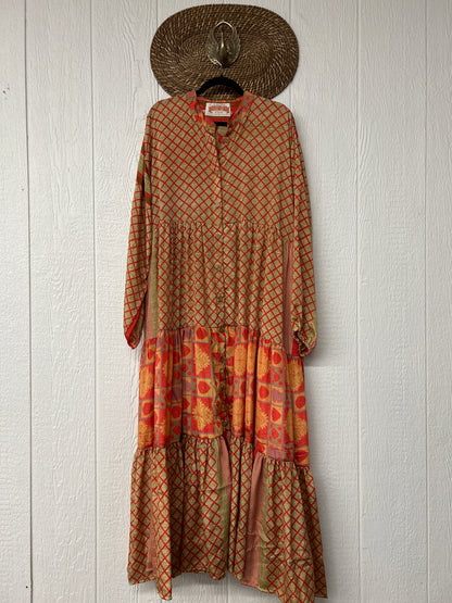 Rasgulla Sari Luminous Maxi Dress 0226 090