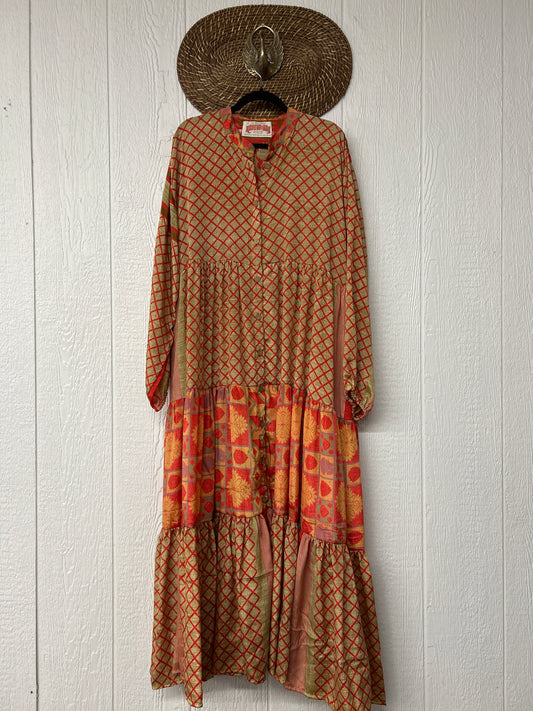 Rasgulla Sari Luminous Maxi Dress 0226 090