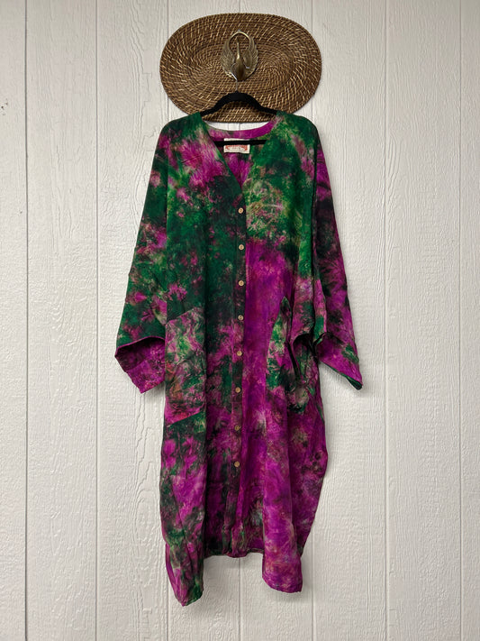 Crepe Sari Gaia Duster Dress 0826 059