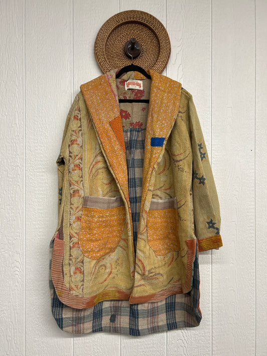 Fine Kantha Drifter Coat 1026 032