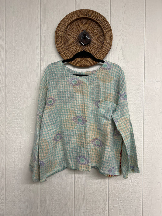 Pareo Kantha Wanderer Pocket Crop Top 0226 035