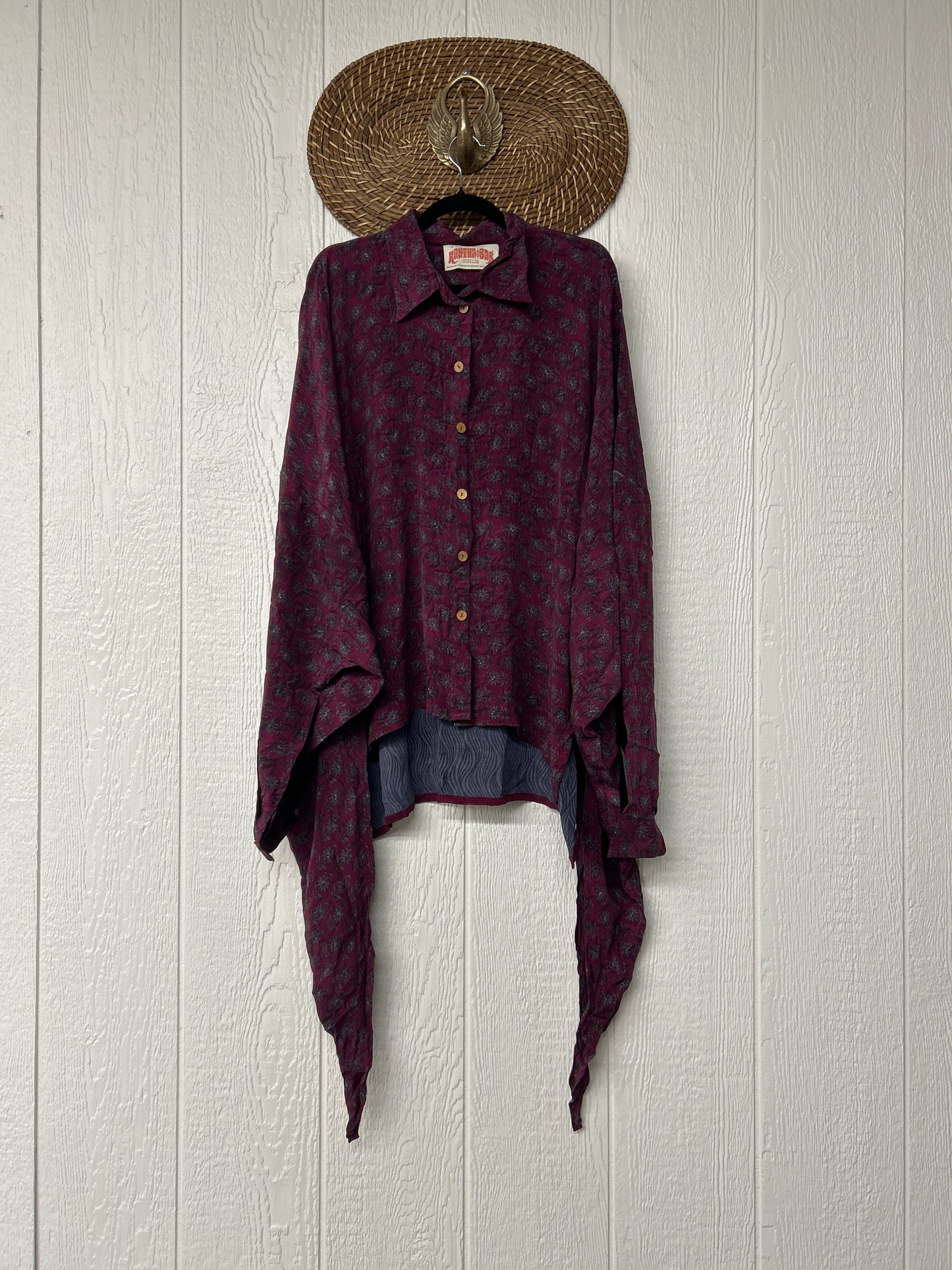 Crepe Sari Nirvana Button Down 1125 031