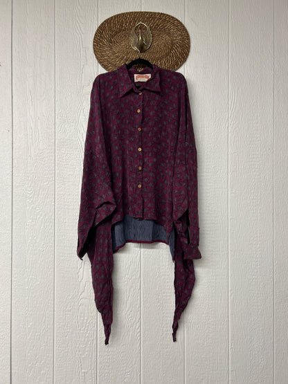 Crepe Sari Nirvana Button Down 1125 031