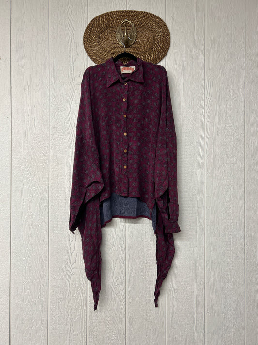 Crepe Sari Nirvana Button Down 1125 031