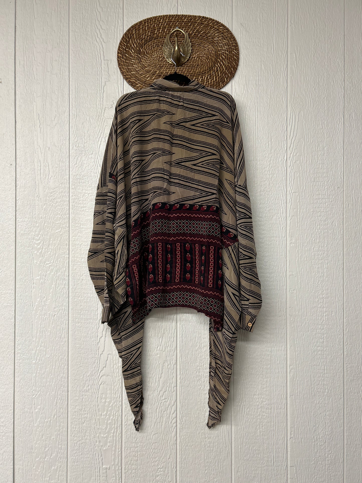 Crepe Sari Nirvana Button Down 1125 036