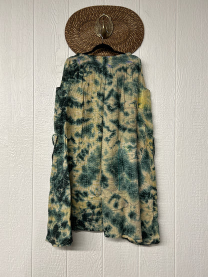 Pareo Kantha Butterfly Cargo Skirt 0526 007