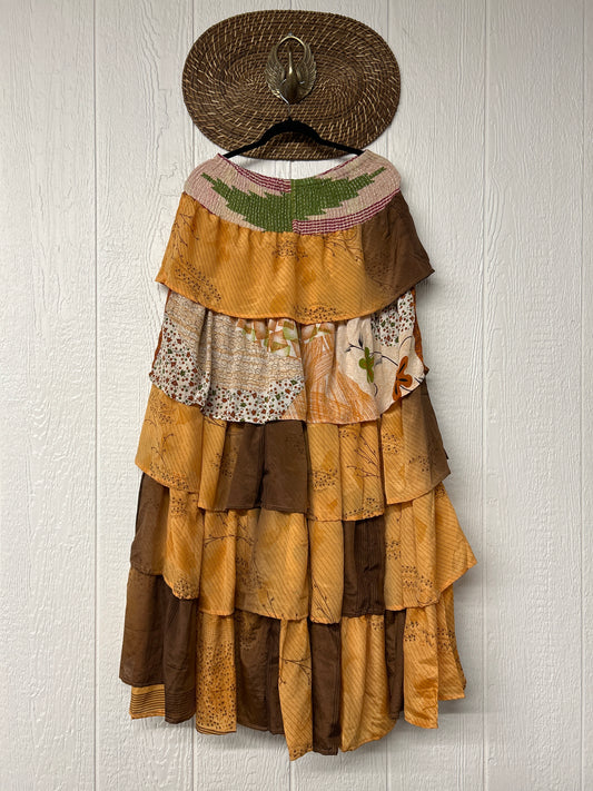 Rasgulla Sari Venus Ruffle Maxi 1125 097