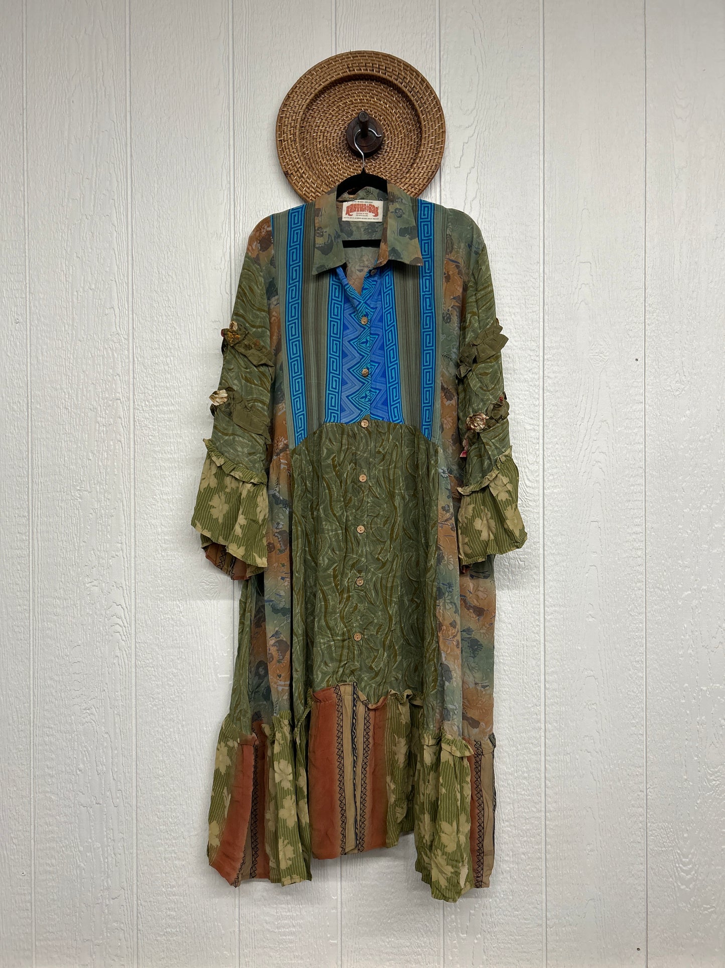 Crepe Sari Rhiannon Duster Dress 0226 173