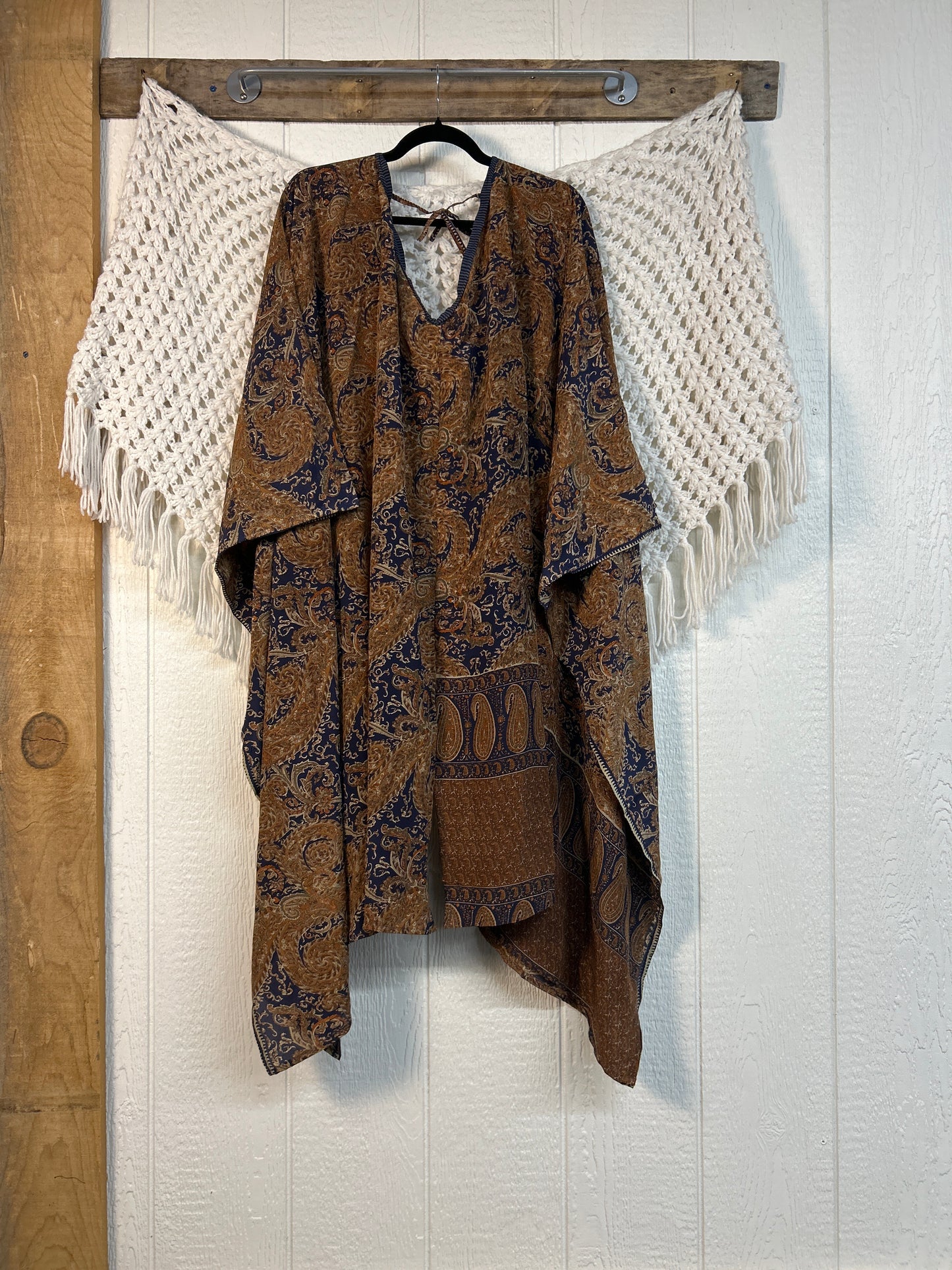 Crepe Sari Orchid Kimono 0626 235