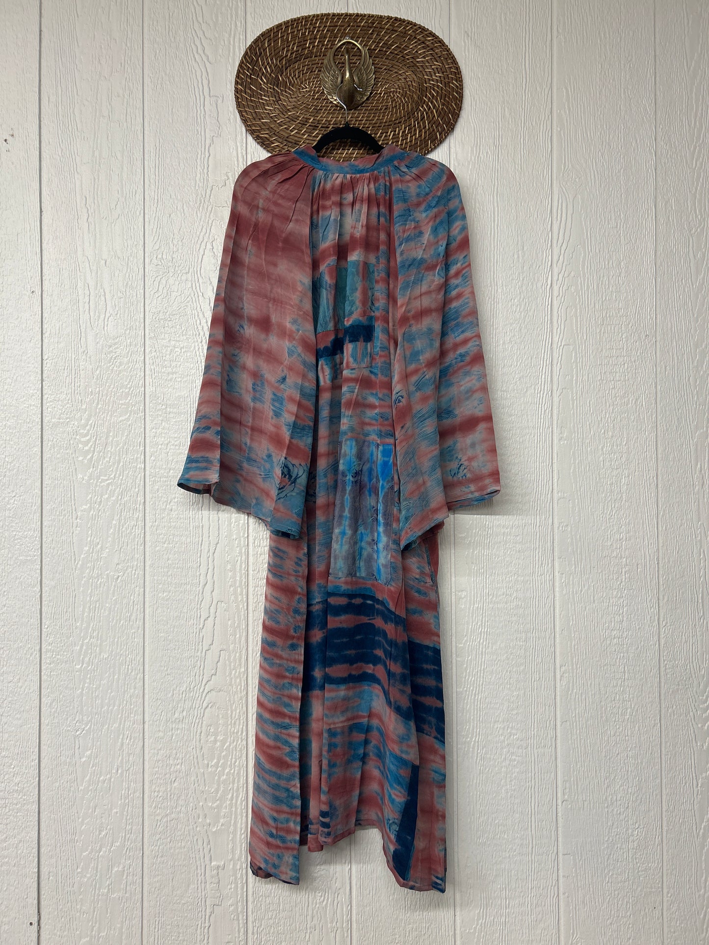 Crepe Sari Woodstock Duster Dress 0226 052