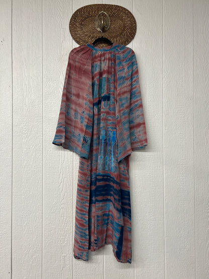 Crepe Sari Woodstock Duster Dress 0226 052