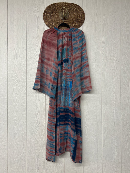 Crepe Sari Woodstock Duster Dress 0226 052