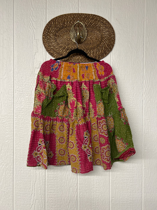 Pareo Kantha Meadow Skirt 0826 022