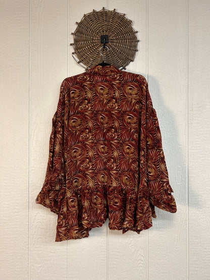Crepe Sari Wild Rose Top 1026 080