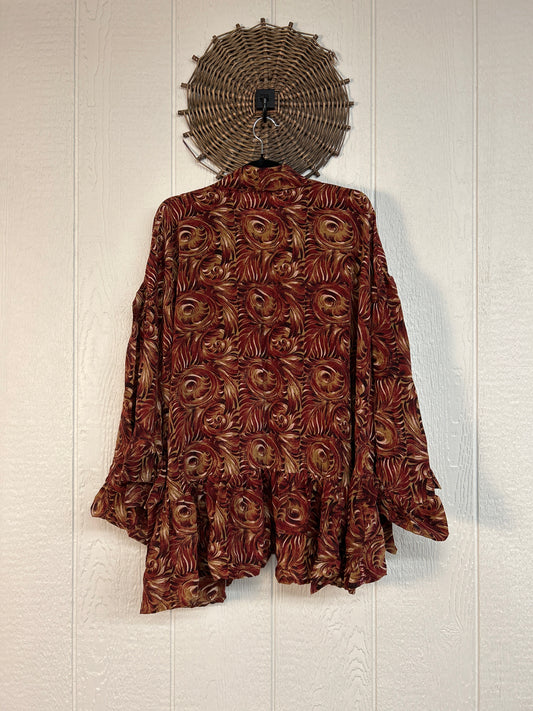 Crepe Sari Wild Rose Top 1026 080