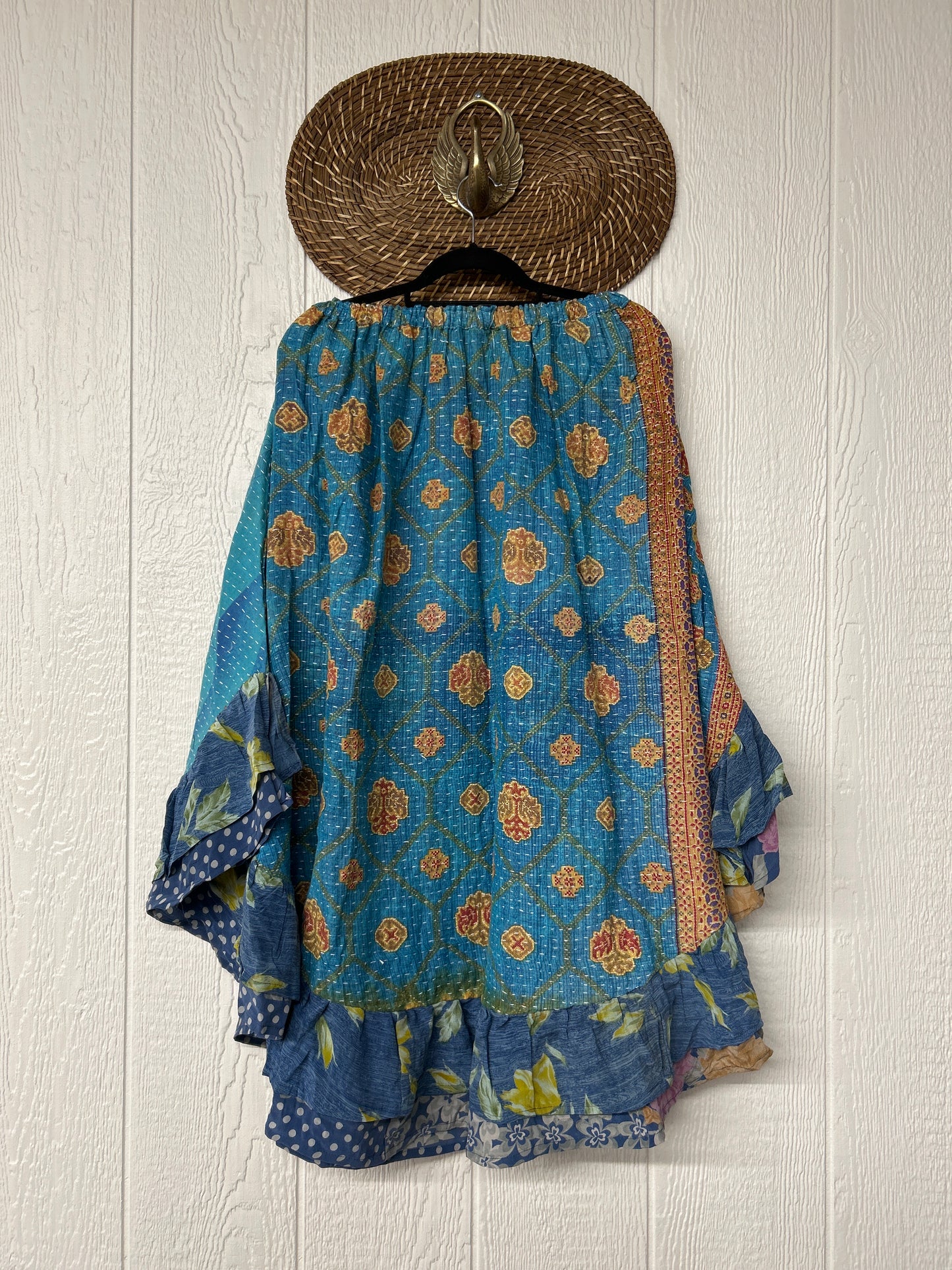 Pareo Kantha Wild Rose Skirt 0426 043