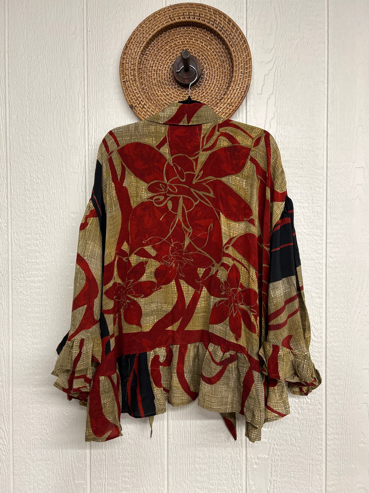 Crepe Sari Wild Rose Top 1225 135