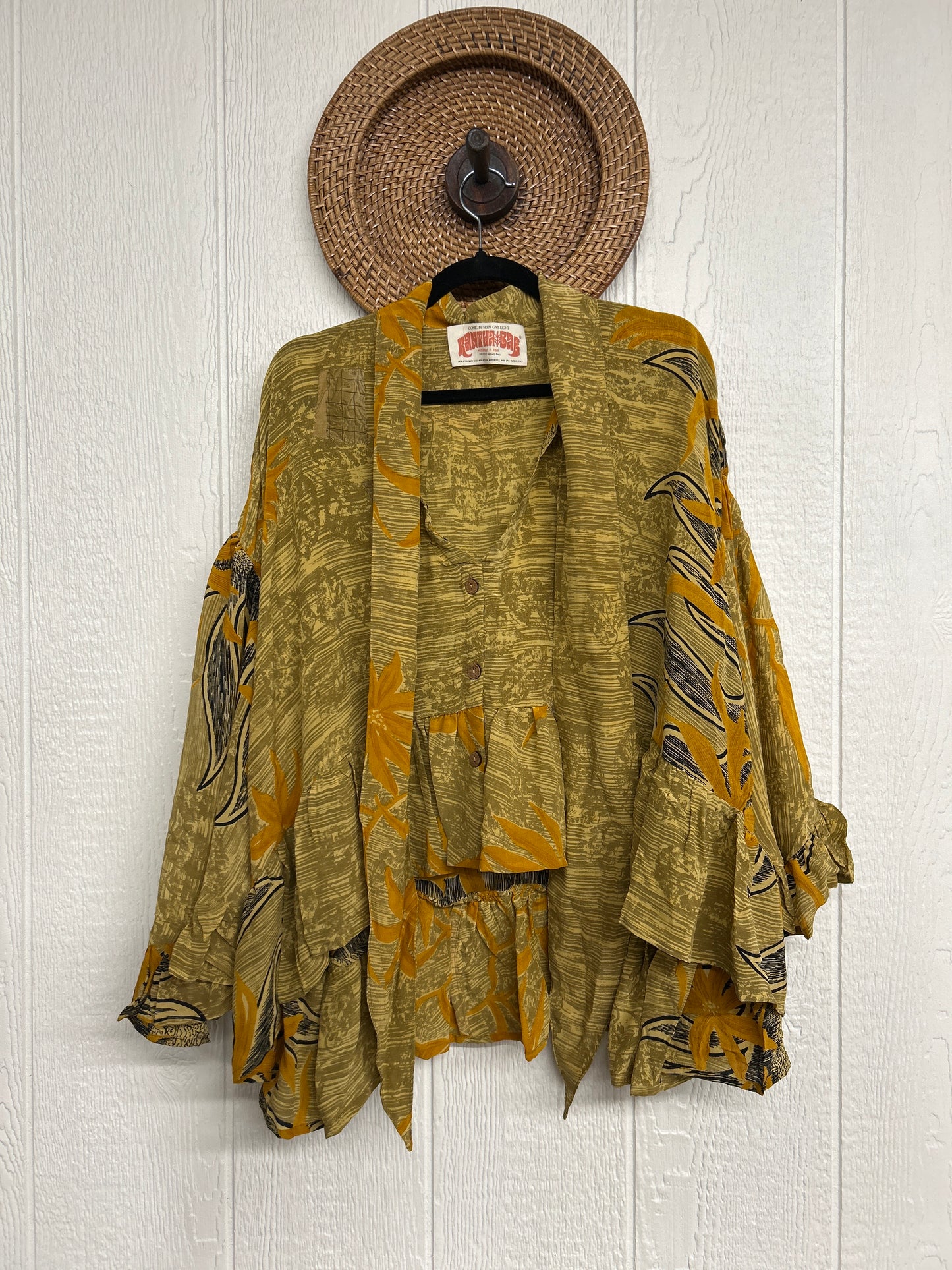 Crepe Sari Wild Rose Top 1225 107