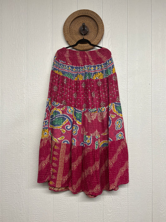 Pareo Kantha Lotus Maxi Skirt 0826 075