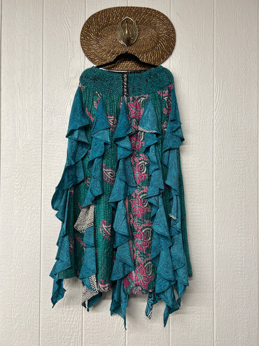 Pareo Kantha Willow Maxi Skirt 0826 133