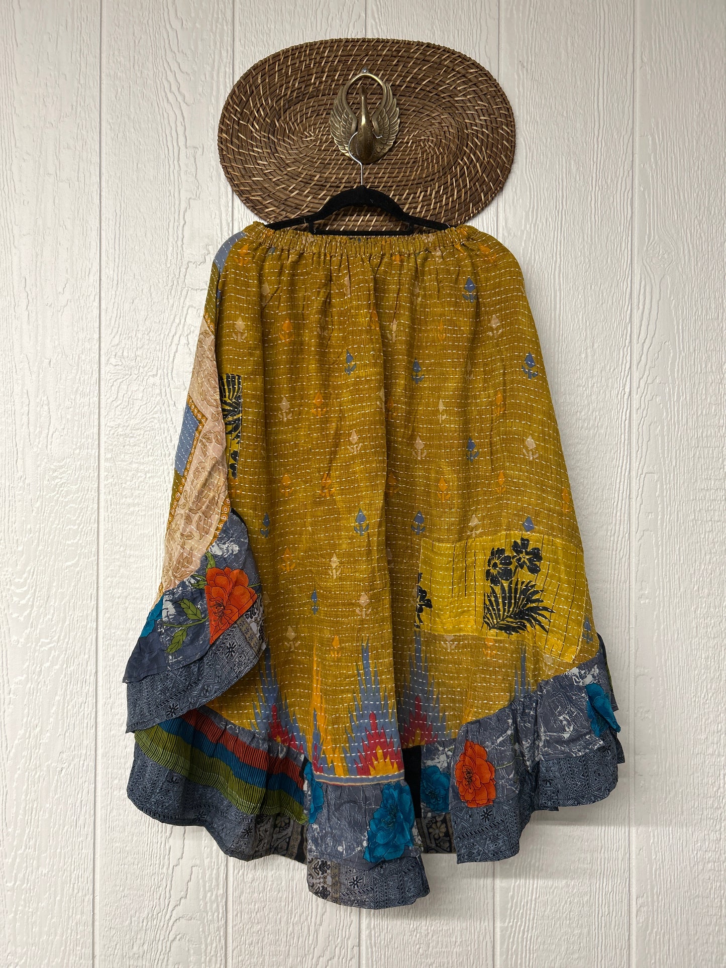 Pareo Kantha Wild Rose Skirt 0426 057