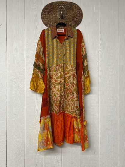 Crepe Sari Rhiannon Duster Dress 0226 105