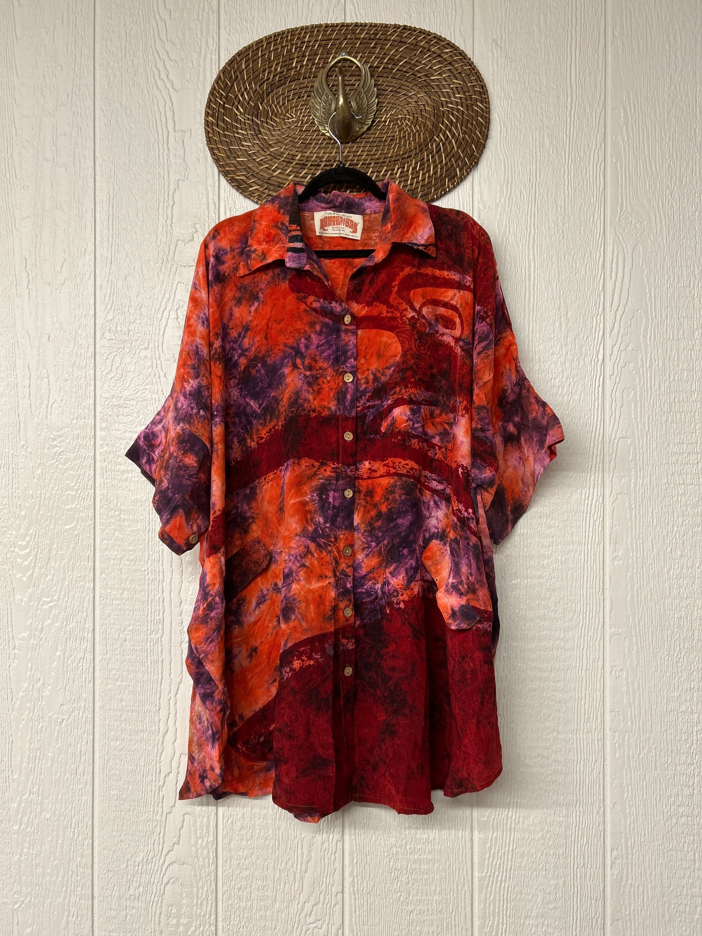 Crepe Sari Free To Be Button Down 0626 086