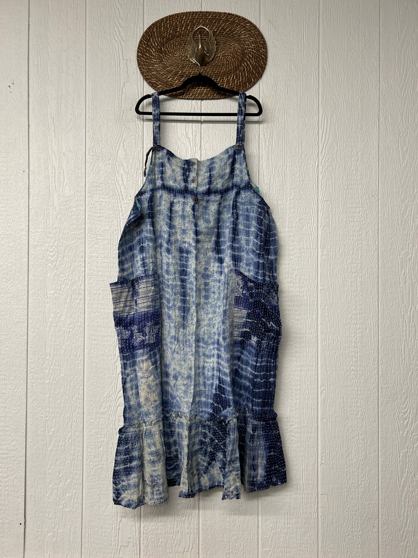 Aura Edit Pareo Kantha Joplin Dress 0726 005