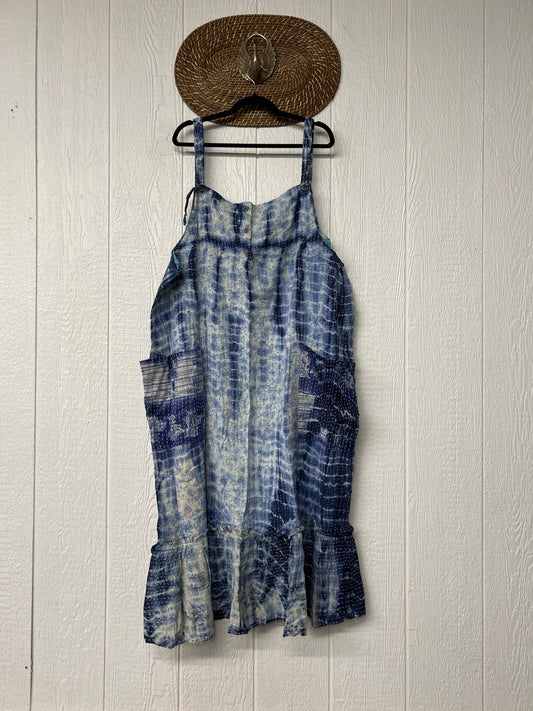 Aura Edit Pareo Kantha Joplin Dress 0726 005