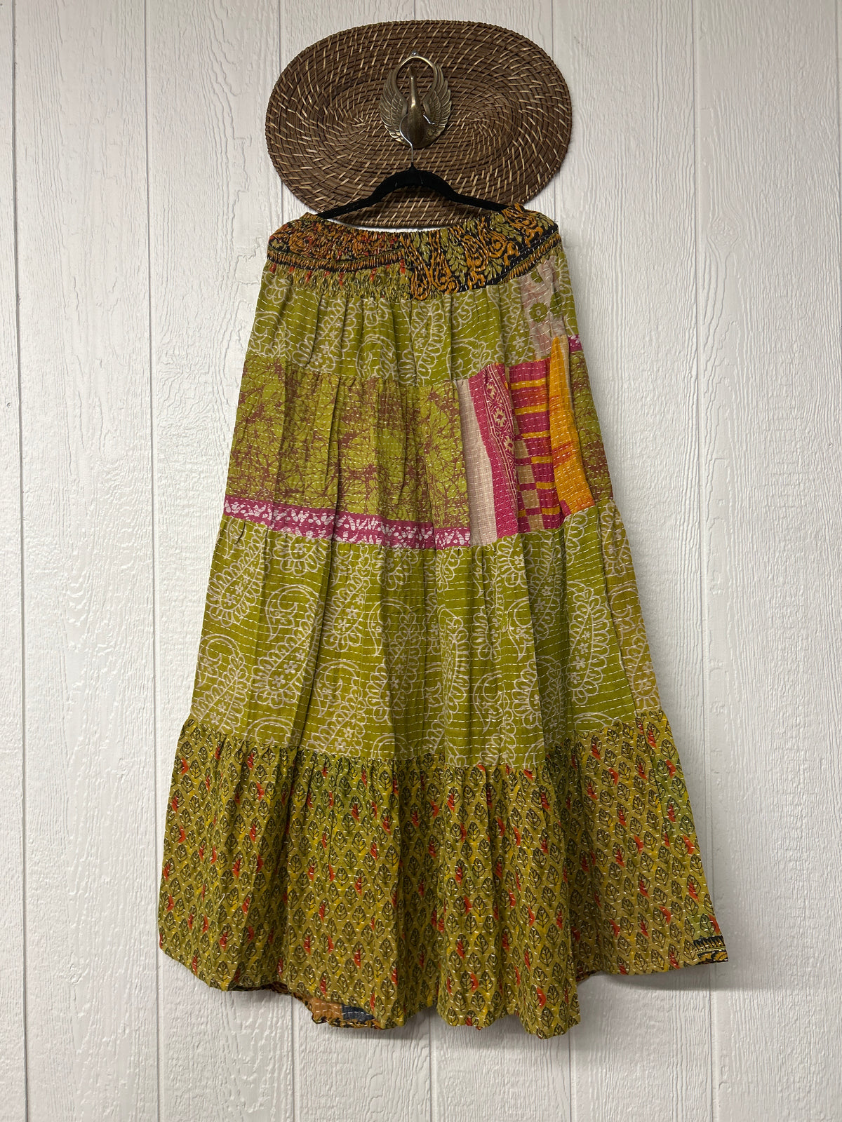 Pareo Kantha Lotus Maxi Skirt 0826 120