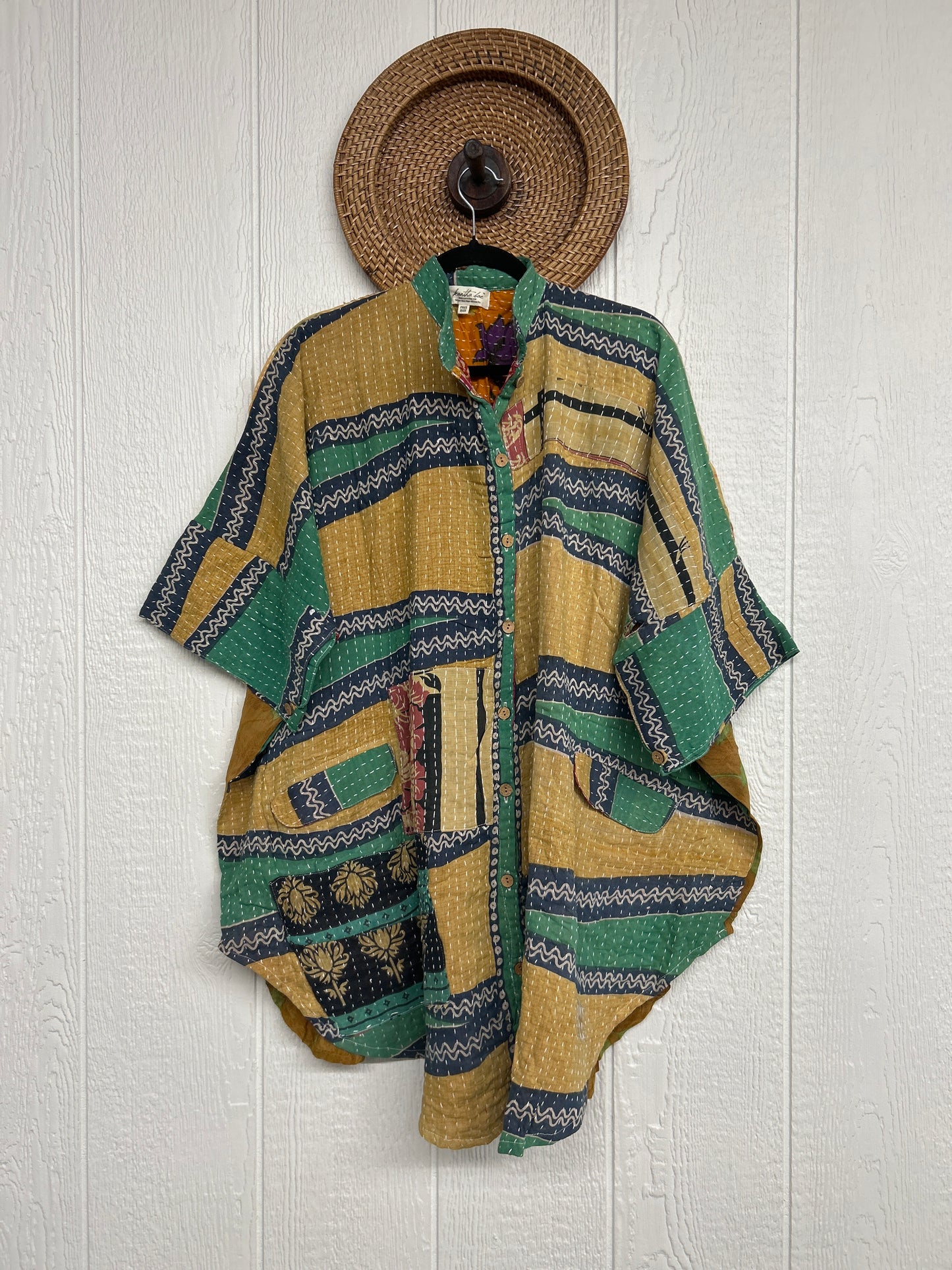Pareo Kantha Free To Be Button-Down 0426 236