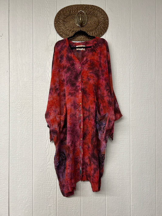 Crepe Sari Gaia Duster Dress 0826 236