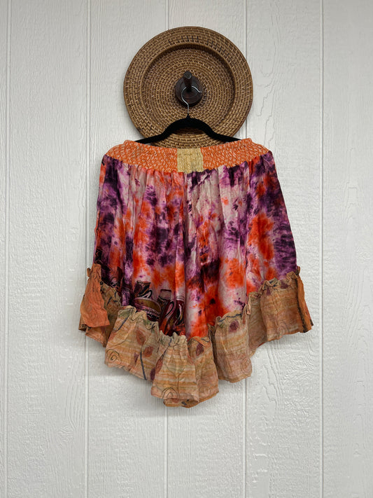 Crepe Sari Lover Cropped Culottes 0726 245