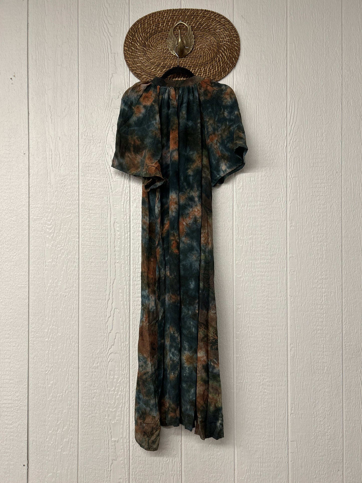 Crepe Sari Summer Woodstock Duster 0626 155
