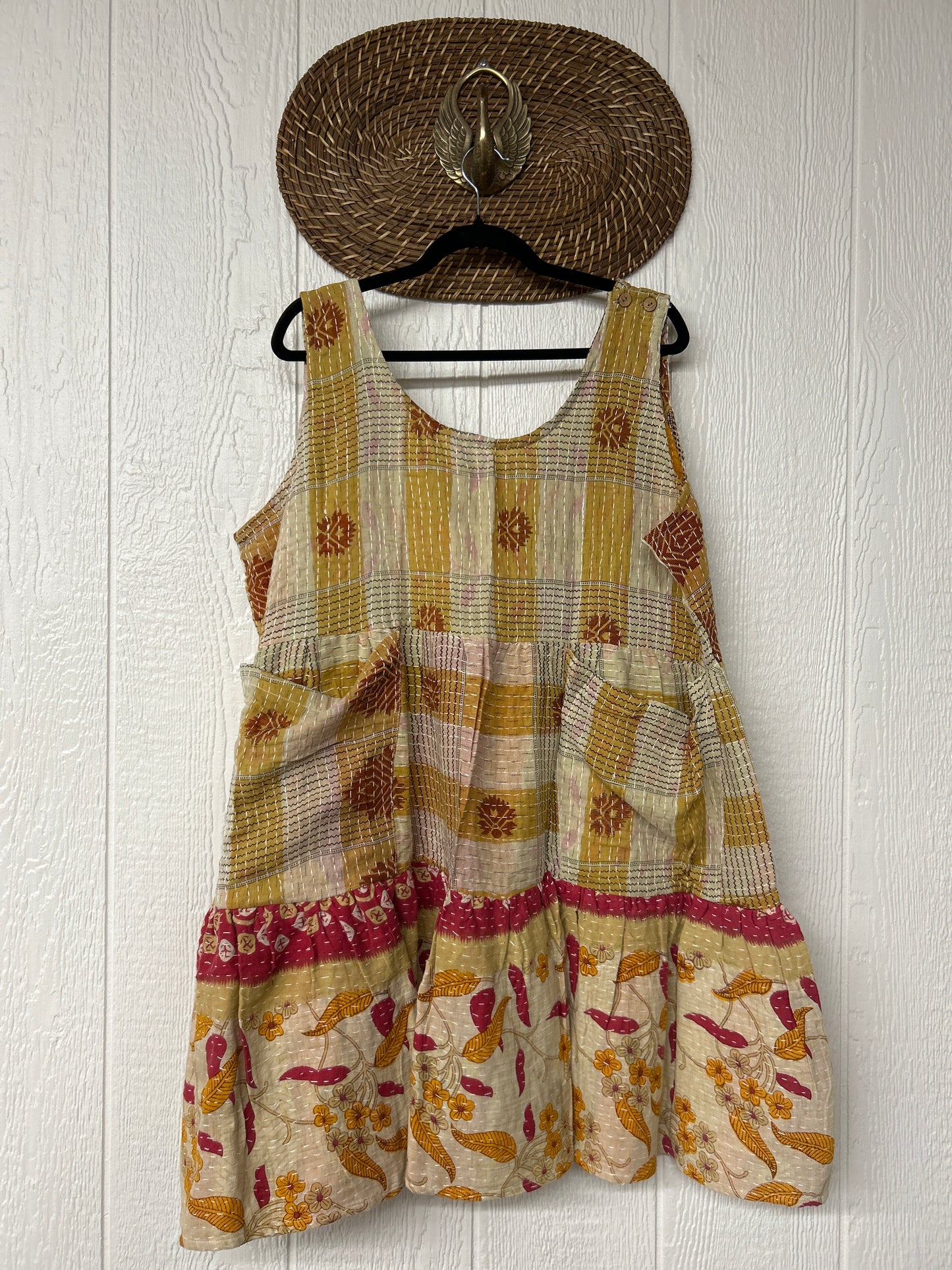 Kantha Meadow Mini Dress 0625 060