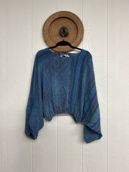 Crepe Sari Luna Crop Top 0126 019